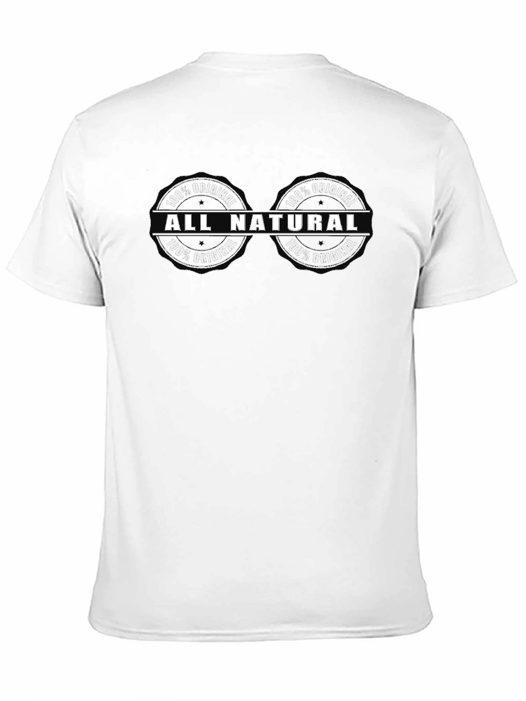 All Natural 100% Original Black T-Shirt