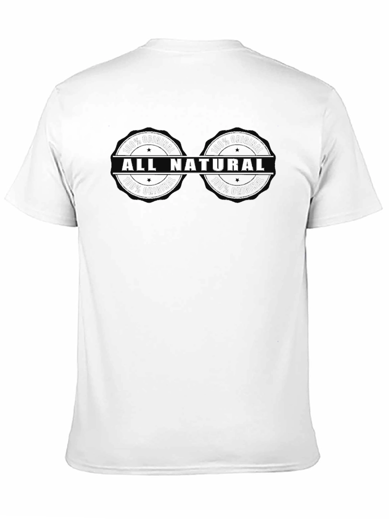 All Natural 100% Original Black T-Shirt