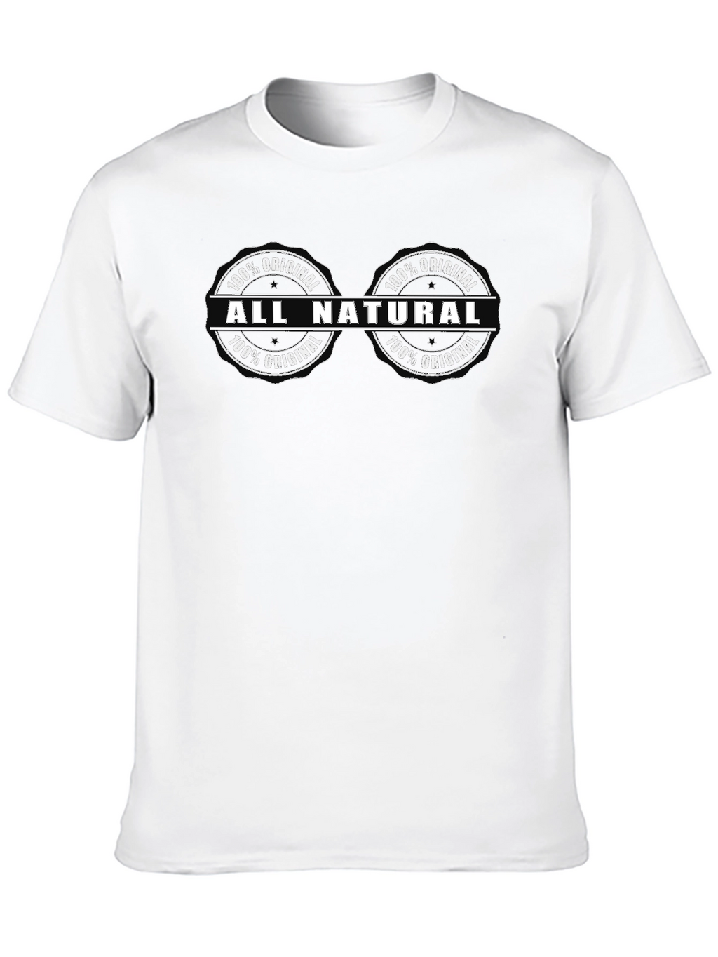 All Natural 100% Original Black T-Shirt