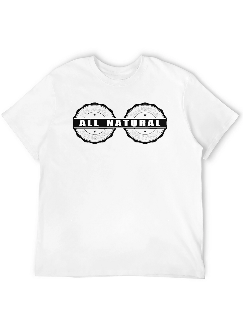 All Natural 100% Original Black T-Shirt