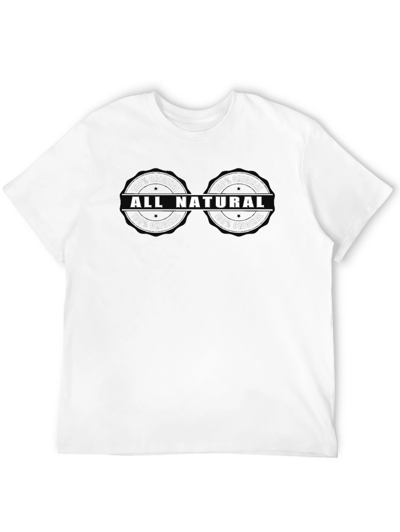 All Natural 100% Original Black T-Shirt