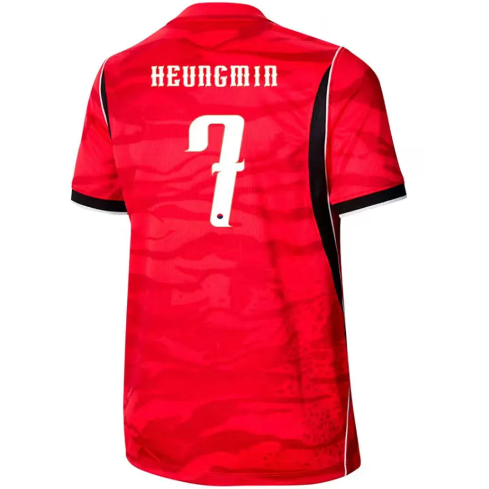 2026/27 South Korea Home Red Fans Soccer Jersey (Have Right Patch 有右臂章 白底黑字） Detail 3