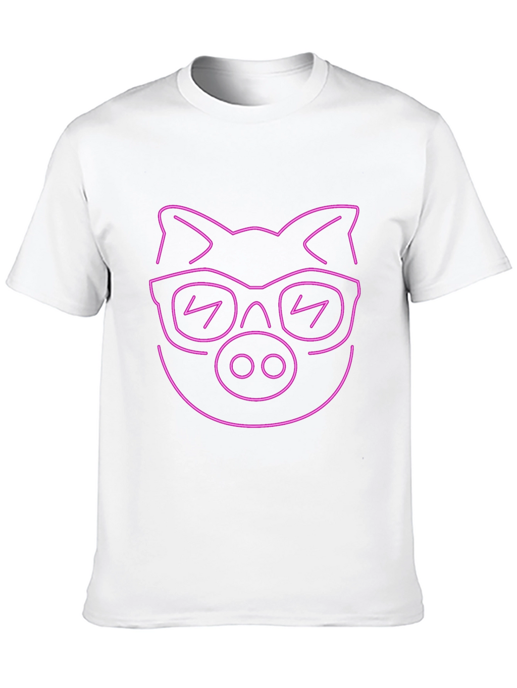 Cool Pig Neon Graphic Black T-Shirt