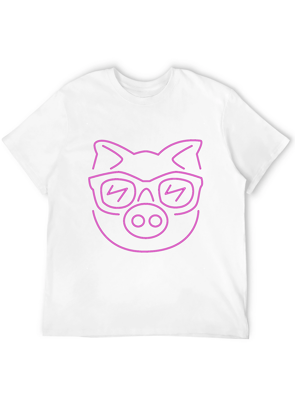 Cool Pig Neon Graphic Black T-Shirt
