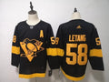 Men's Pittsburgh Penguins Kris Letang #58 Black Player Jerseys