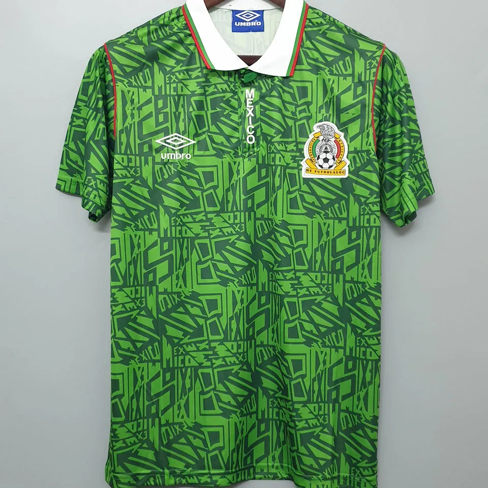 1994 Mexico Home Retro Soccer Jersey Back