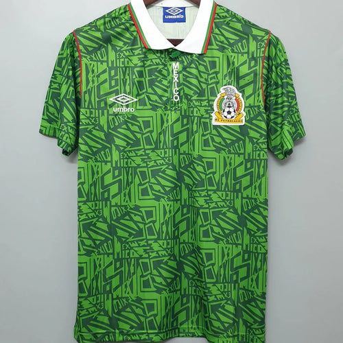 1994 Mexico Home Retro Soccer Jersey Back