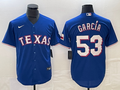 Men's Texas Rangers Adolis Garcia #53 Blue Replica Baseball Jerseys
