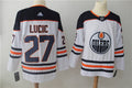 Men's Edmonton Oilers Milan Lucic #27 White Breakaway Player Jerseys
