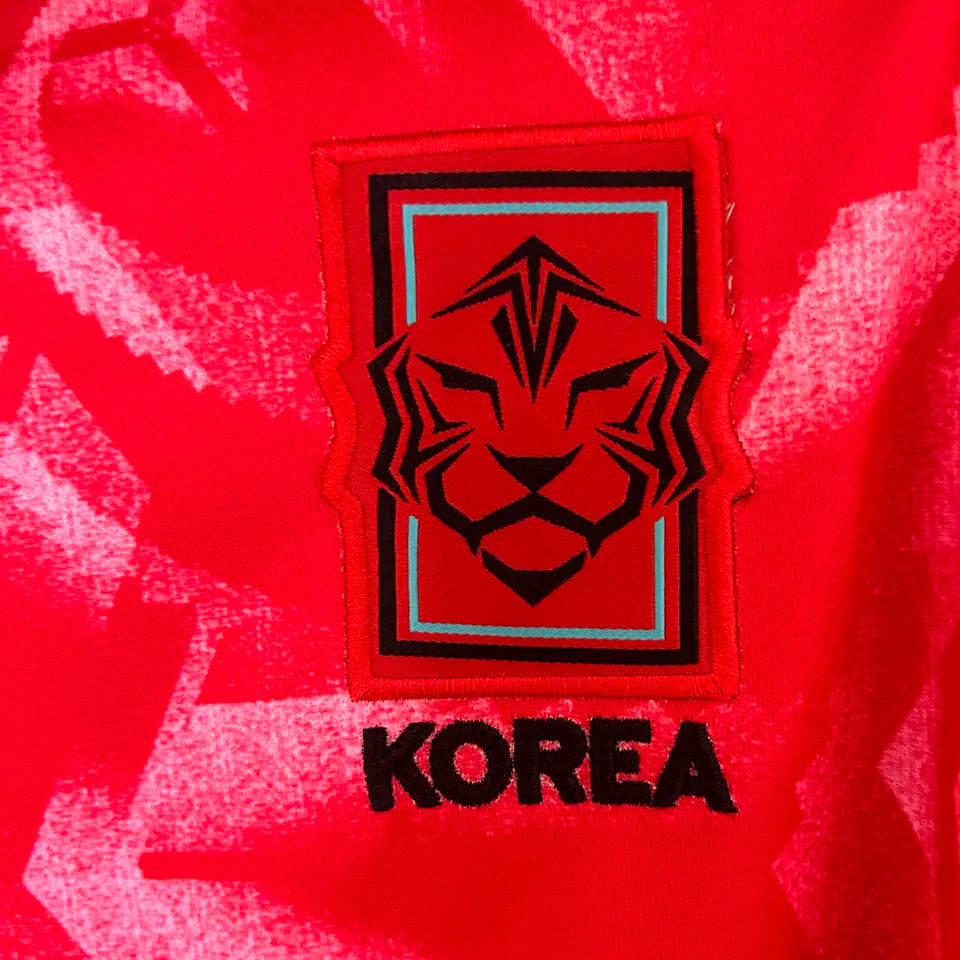 MINJAE #4 South Korea Home Red Fans Soccer Jersey 2024/25 ★★ Detail 2