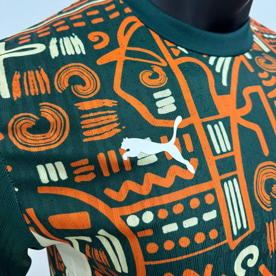 2025 Ivory Coast Special Edition Player Version Soccer Jersey Detail 2