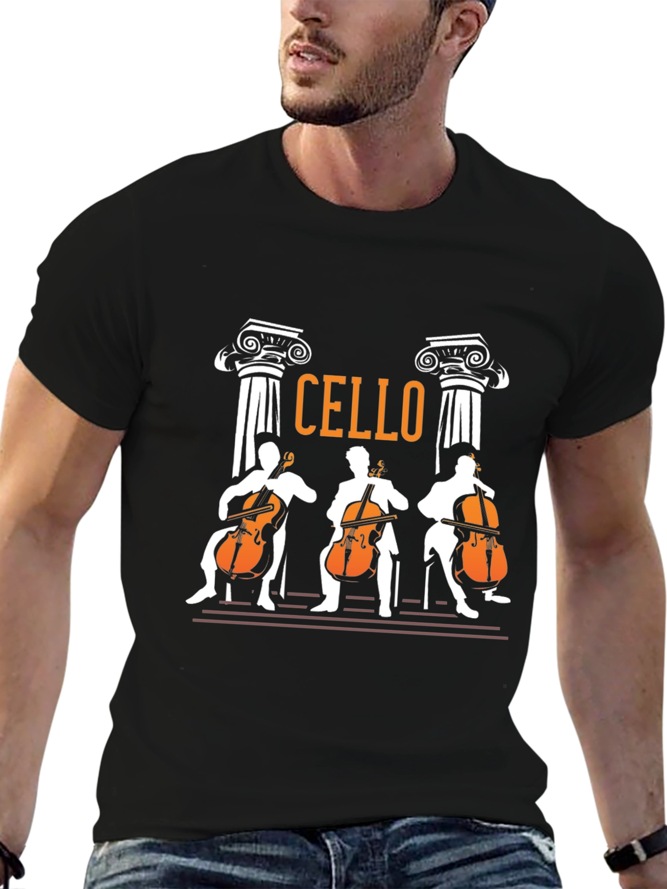 Cello Players Graphic T-Shirt - Musician Tee