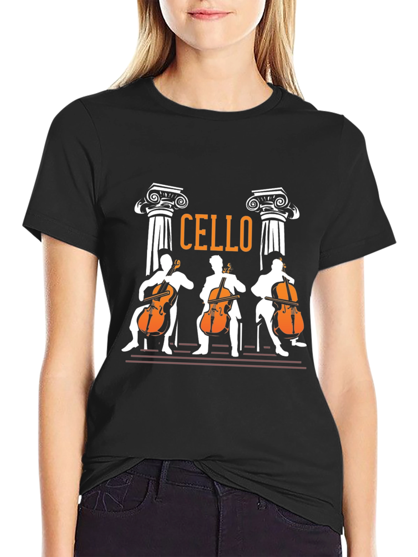 Cello Players Graphic T-Shirt - Musician Tee