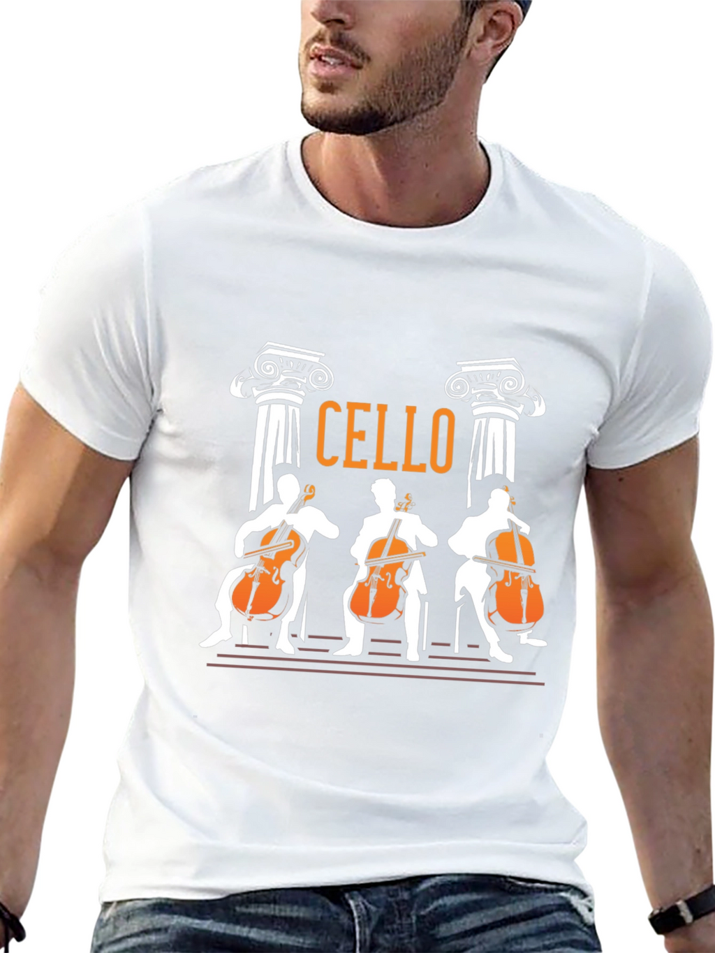 Cello Players Graphic T-Shirt - Musician Tee