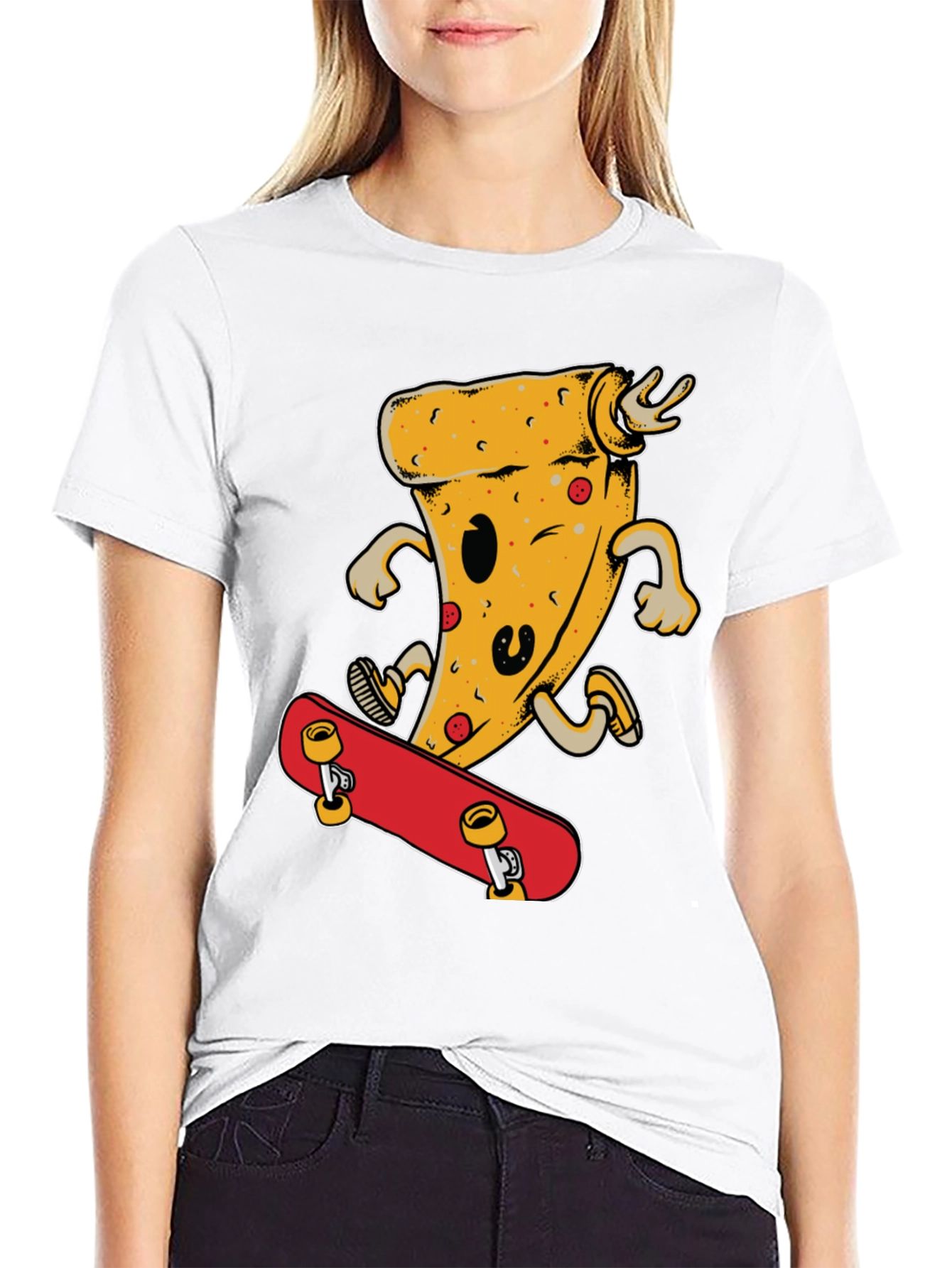 Pizza Skateboard T-Shirt - Fun & Stylish