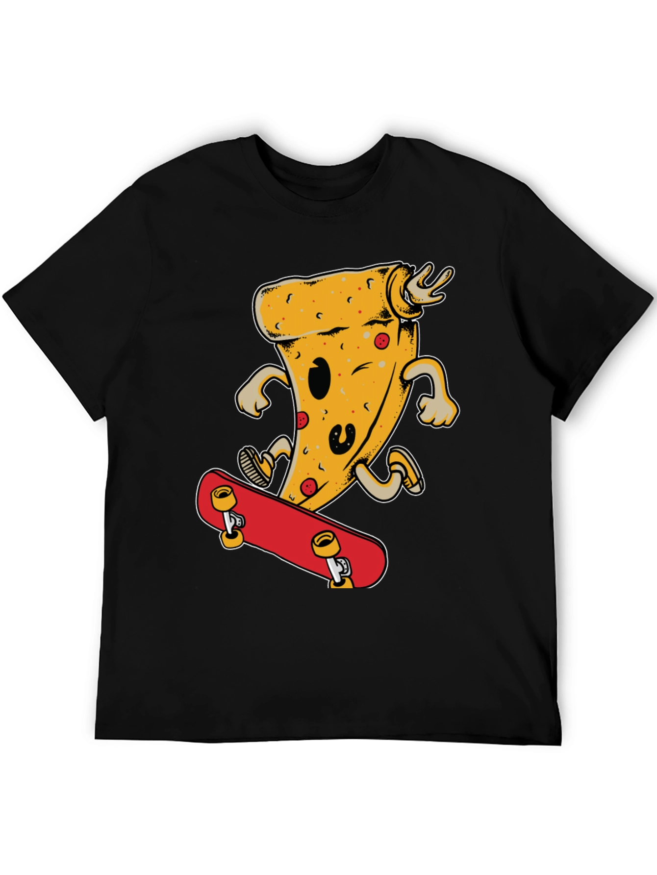 Pizza Skateboard T-Shirt - Fun & Stylish