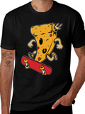 Pizza Skateboard T-Shirt - Fun & Stylish
