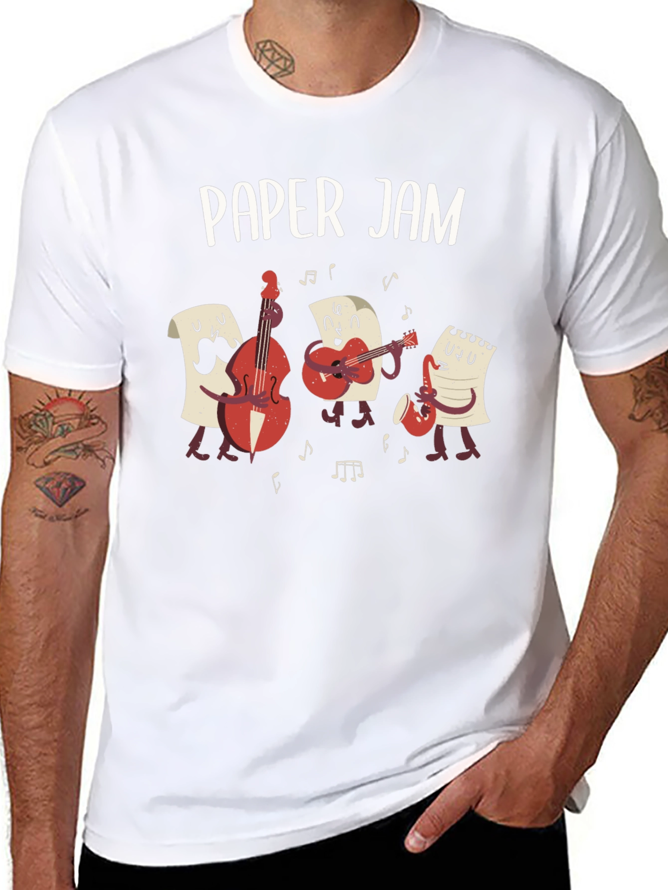Paper Jam Band T-Shirt - Musician Pun Tee