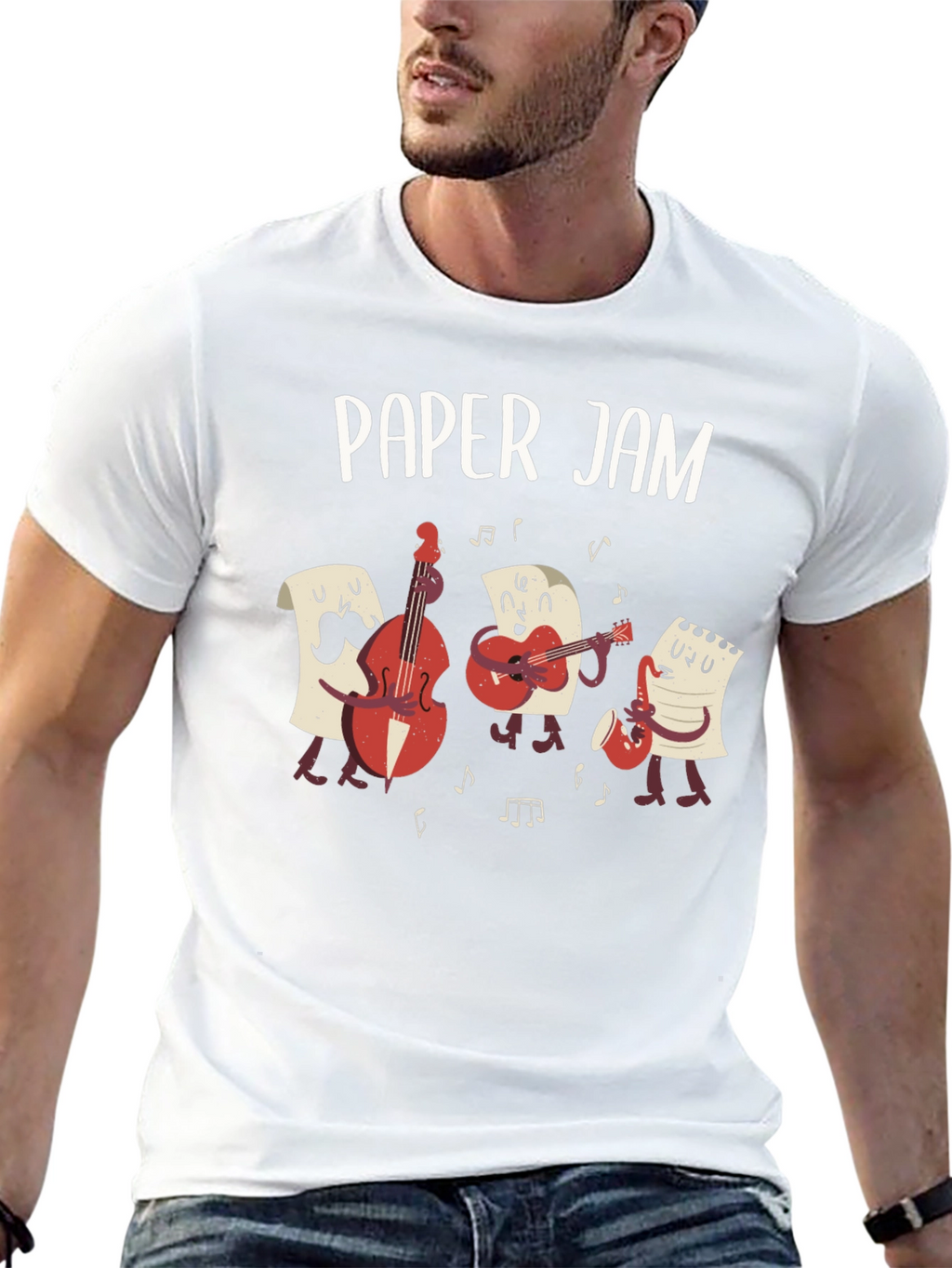 Paper Jam Band T-Shirt - Musician Pun Tee