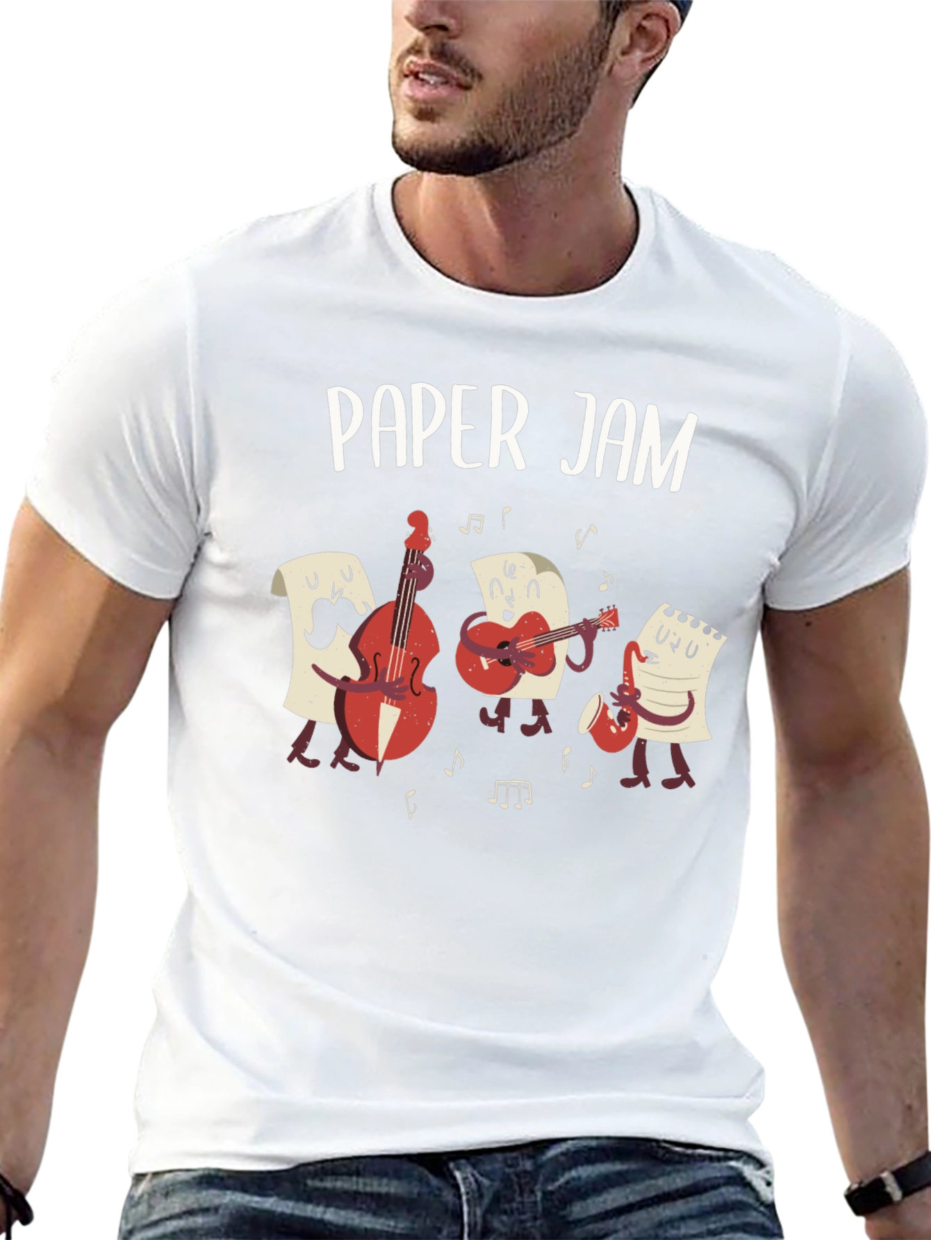 Paper Jam Band T-Shirt - Musician Pun Tee