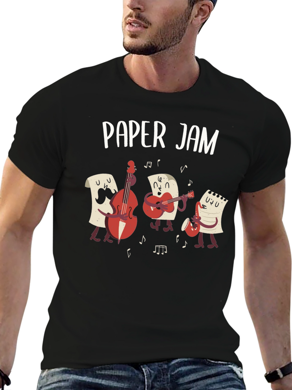 Paper Jam Band T-Shirt - Musician Pun Tee