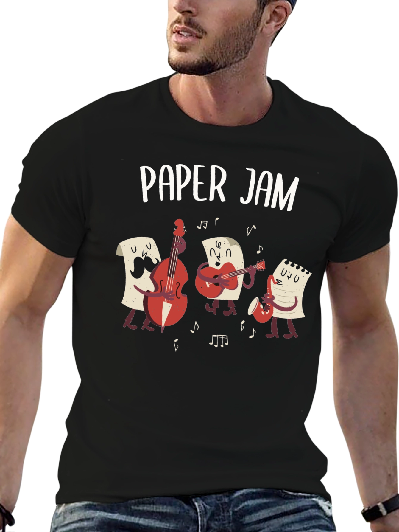 Paper Jam Band T-Shirt - Musician Pun Tee