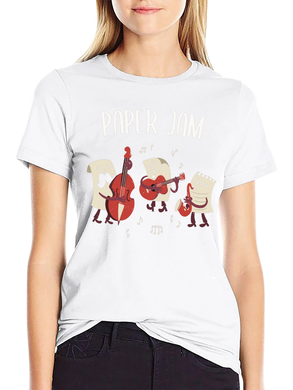 Paper Jam Band T-Shirt - Musician Pun Tee