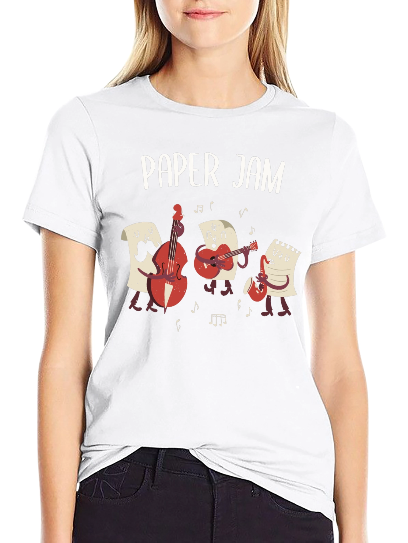 Paper Jam Band T-Shirt - Musician Pun Tee