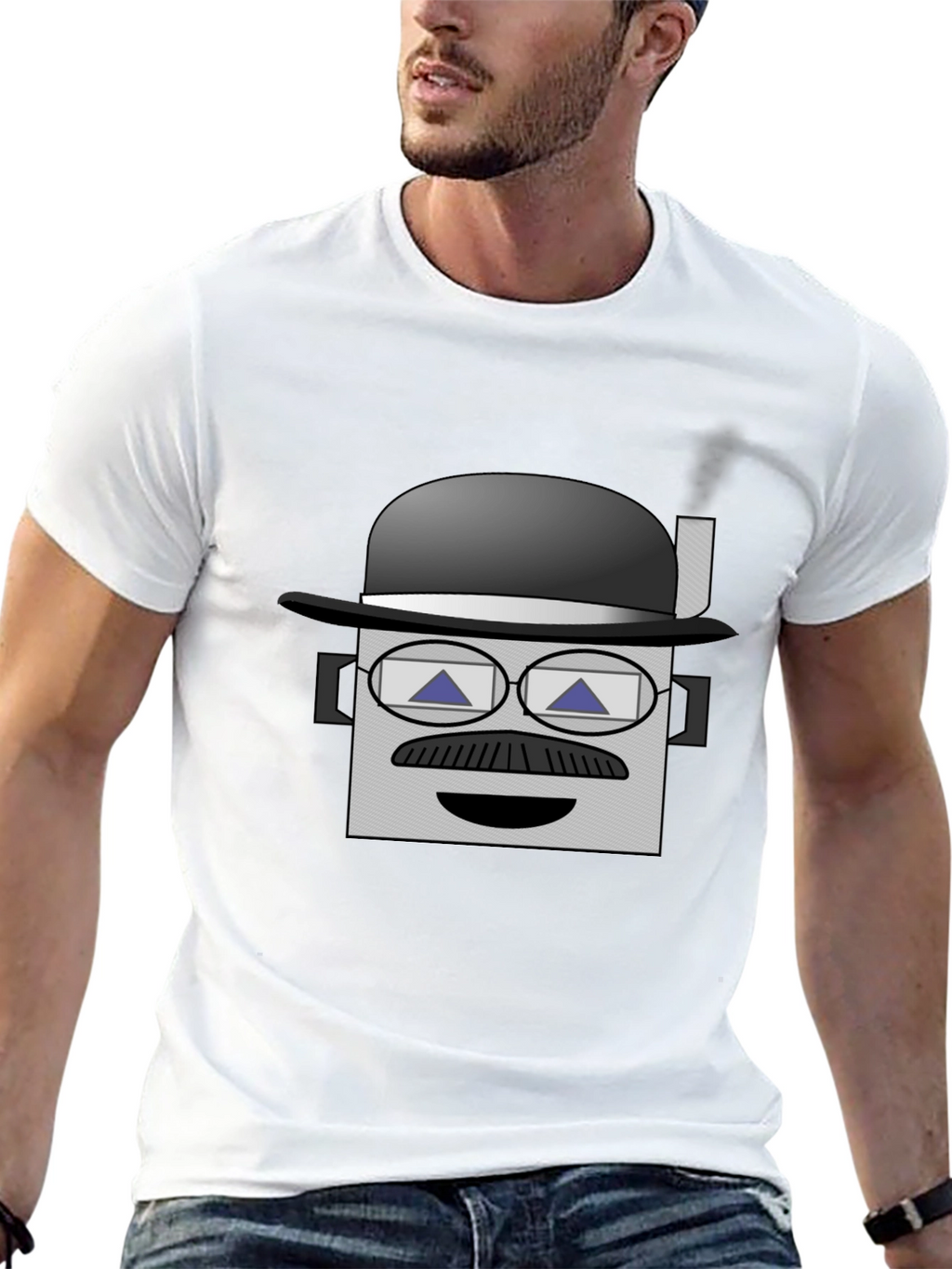 Geometric Bowler Hat T-Shirt