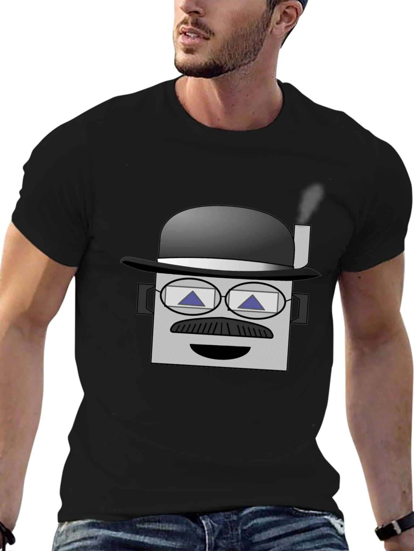 Geometric Bowler Hat T-Shirt