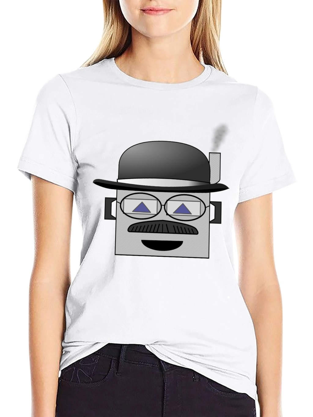 Geometric Bowler Hat T-Shirt