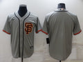 Men's San Francisco Giants Gray Road Replica Blank Jerseys