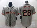 Men's San Francisco Giants Buster Posey #28 Gray Replica Baseball Jerseys