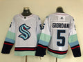Men's Seattle Kraken Mark Giordano #5 White Home Breakaway Player Jerseys