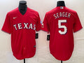 Men's Texas Rangers Corey Seager #5 Red Replica Player Jerseys