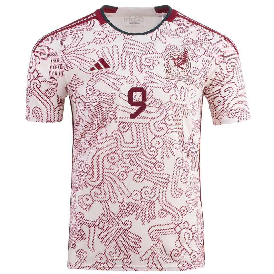 RAÚL #9 Mexico 1:1 Quality Away Fans Soccer Jersey ★★ Back