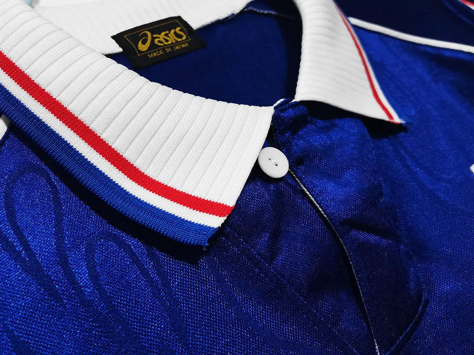 1998 Japan Home Blue Retro Soccer Jersey Detail 1