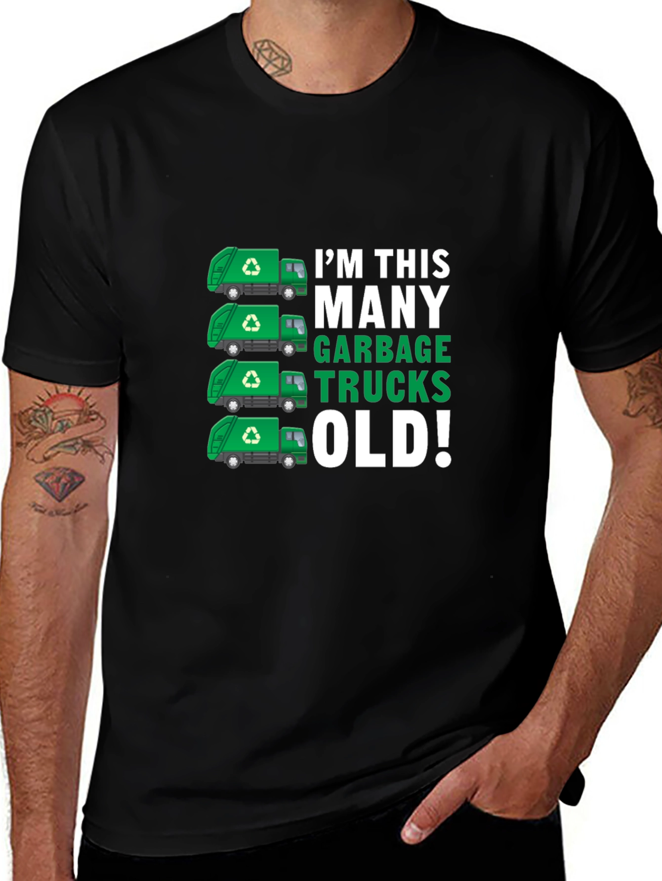 Funny Garbage Truck Birthday T-Shirt
