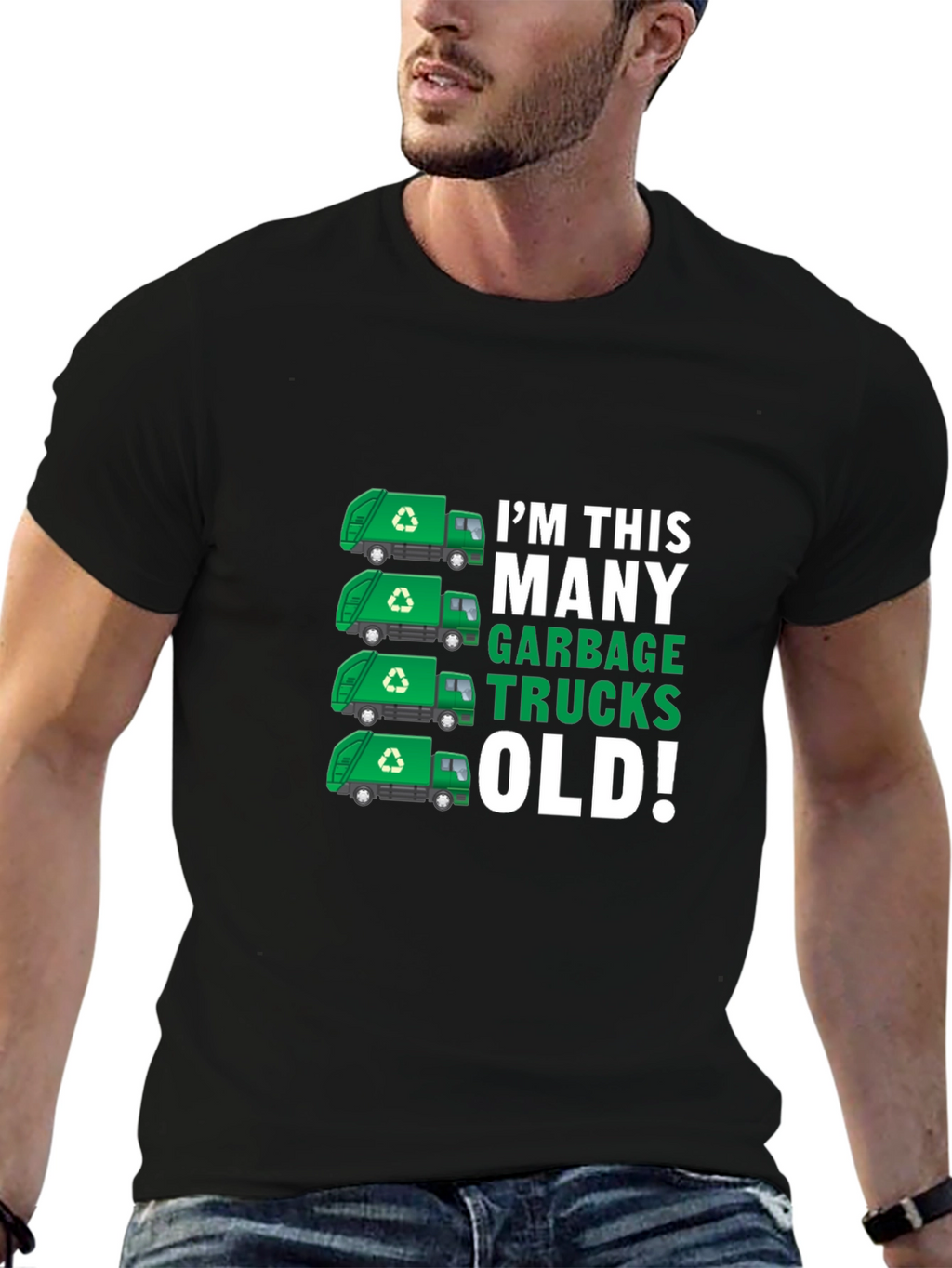 Funny Garbage Truck Birthday T-Shirt