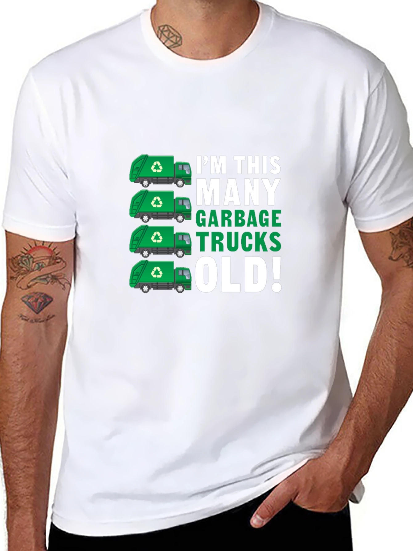 Funny Garbage Truck Birthday T-Shirt