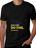 Motivational Black T-Shirt: Trust Yourself