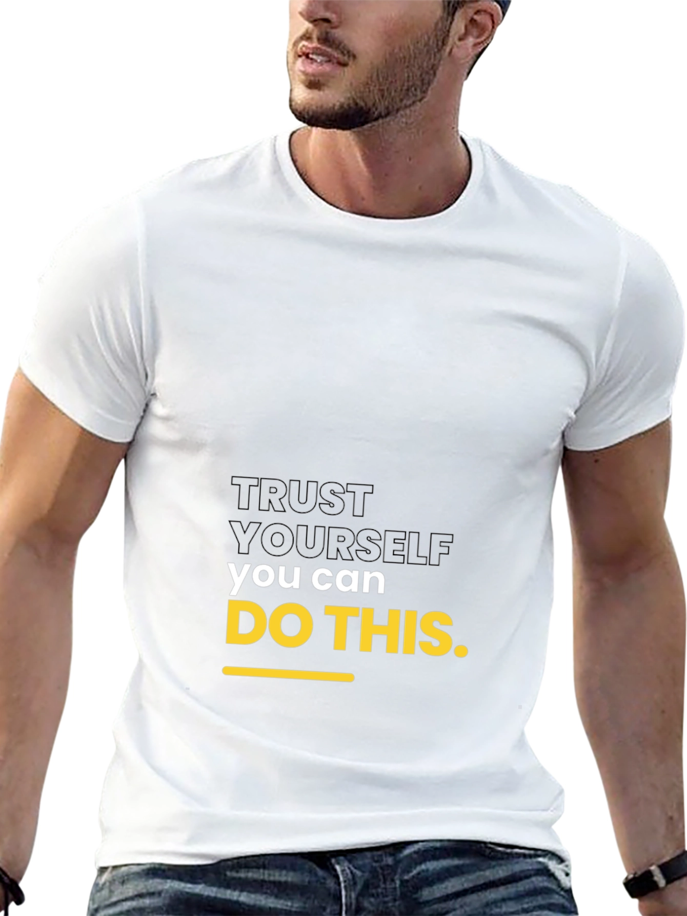 Motivational Black T-Shirt: Trust Yourself