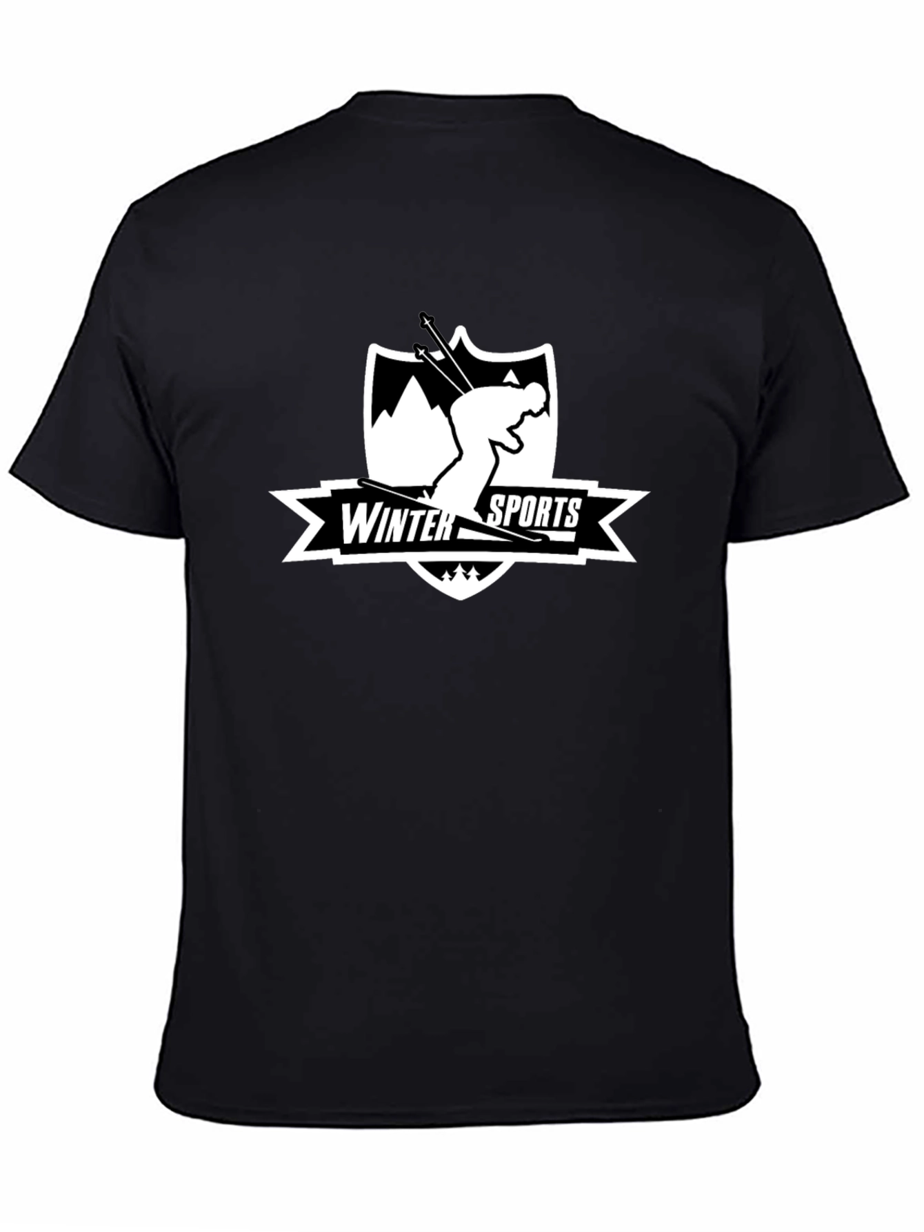 Winter Sports Skiing Graphic T-Shirt