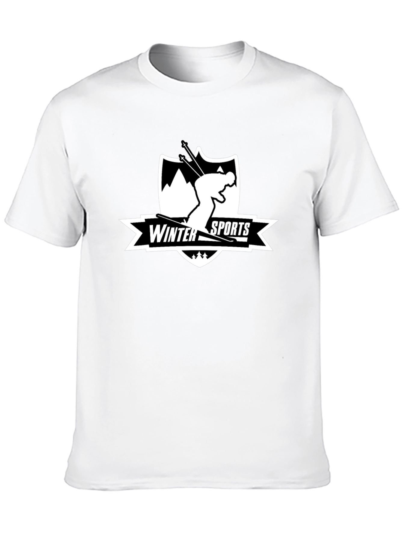 Winter Sports Skiing Graphic T-Shirt