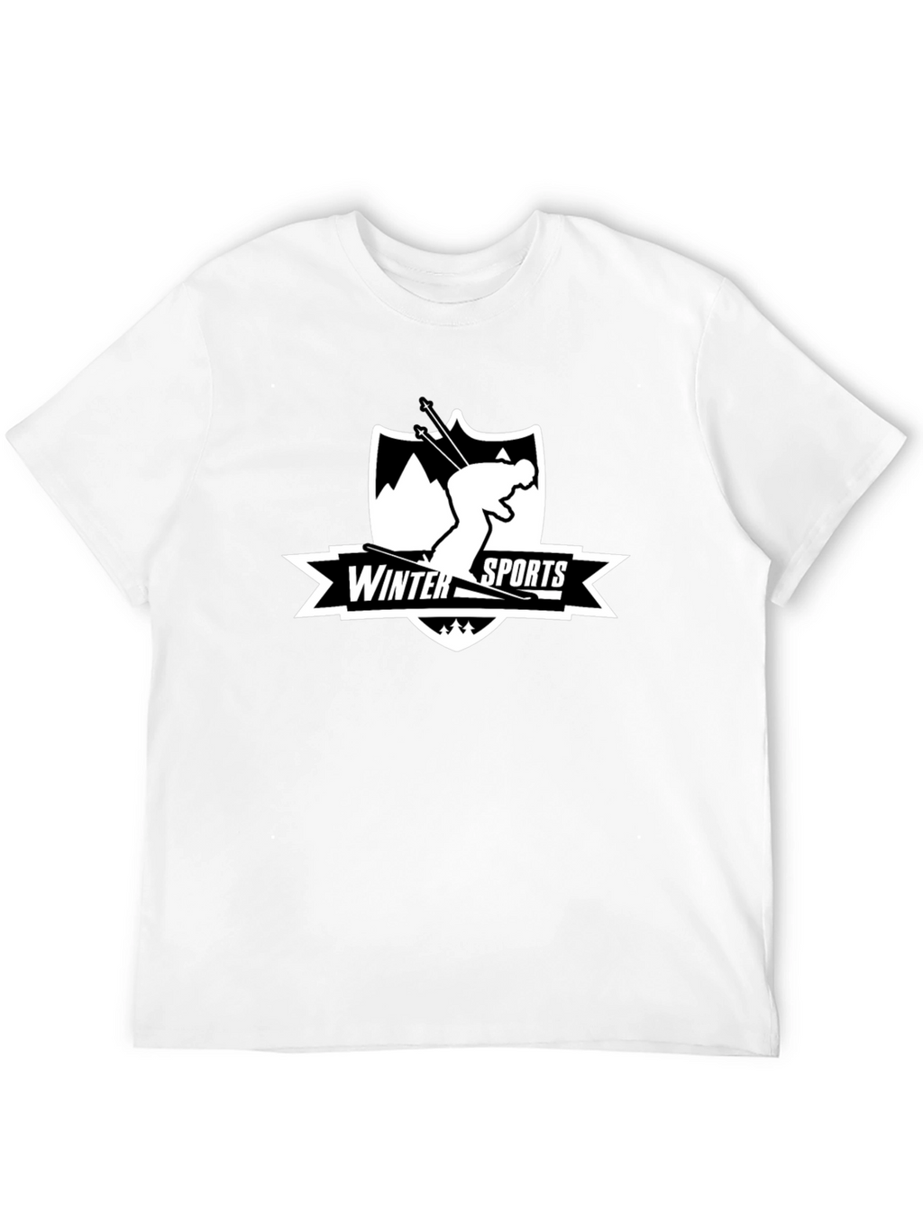 Winter Sports Skiing Graphic T-Shirt