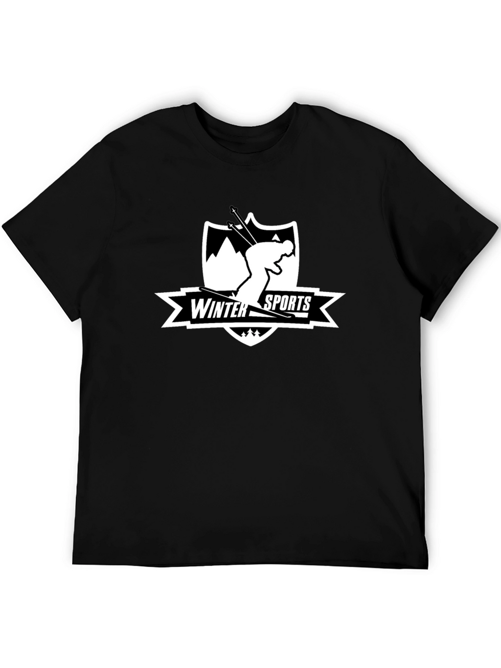 Winter Sports Skiing Graphic T-Shirt