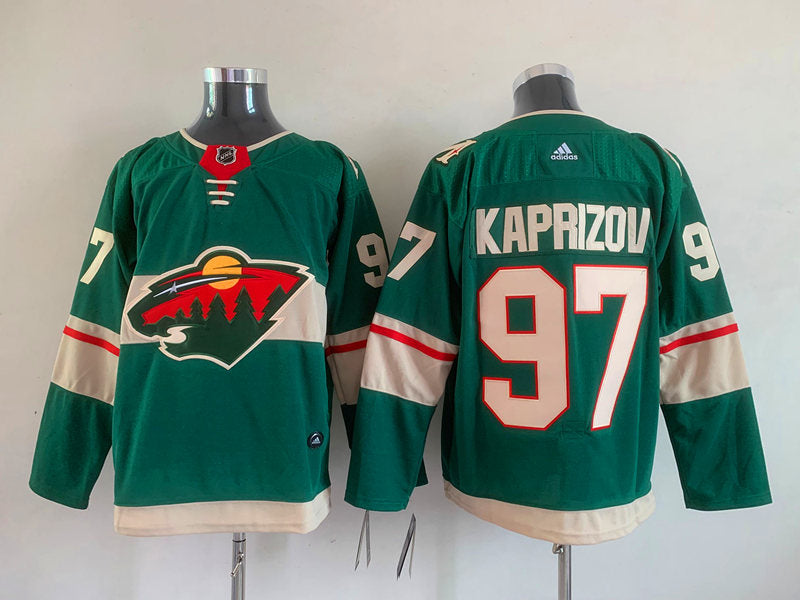 Men's Minnesota Wild Kirill Kaprizov #97 Green Home Breakaway Player Jerseys