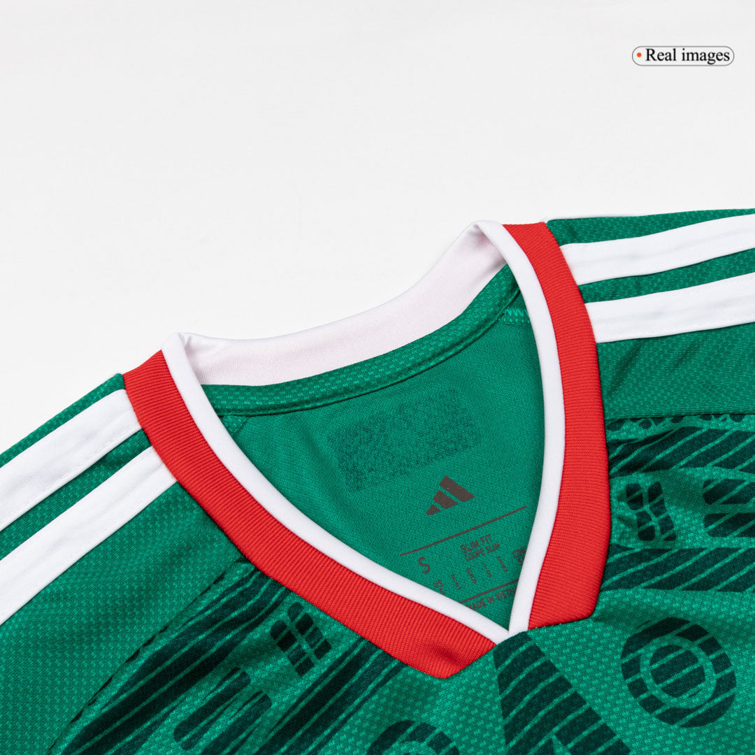S.GIMENEZ#11 Mexico Home Soccer Jersey World Cup 2026 Green Image 4