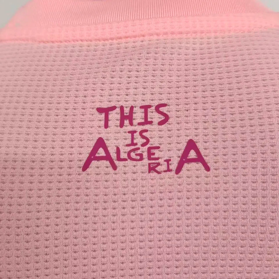 2025 Algeria Special Edition Pink Player Version Jersey A36 Detail 2