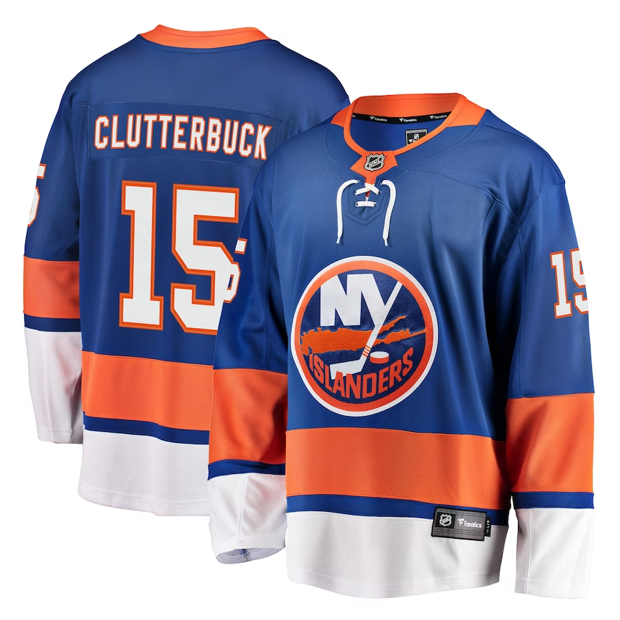 Men's New York Islanders Cal Clutterbuck #15 Royal Player Game Jerseys
